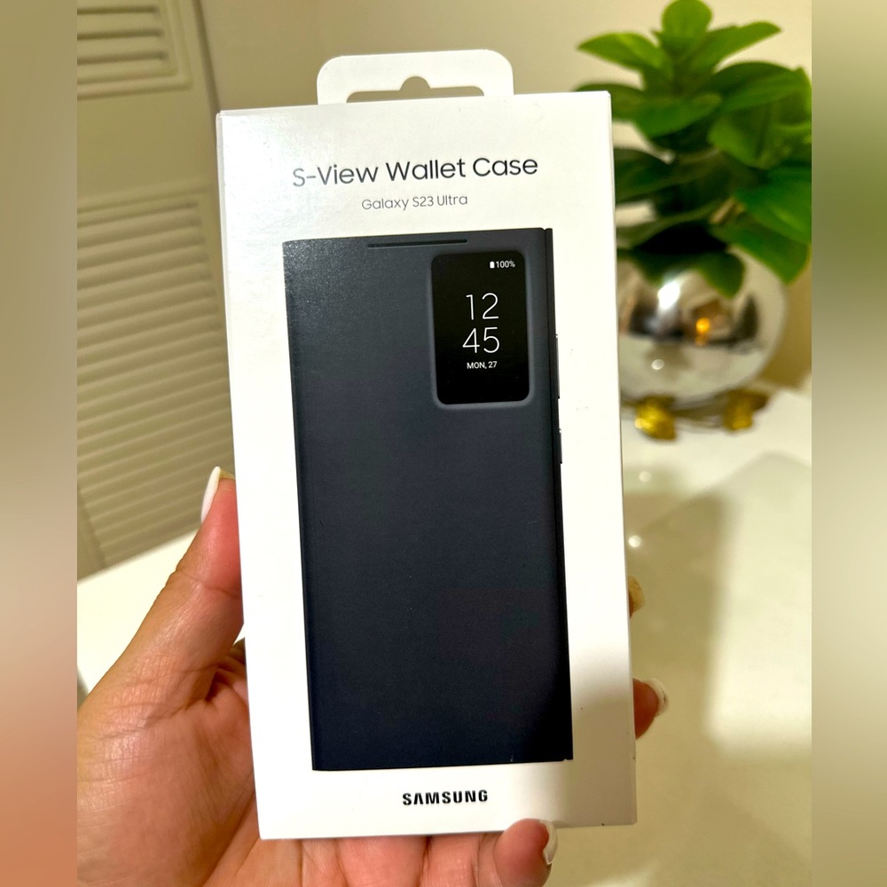 Samsung - Galaxy S23 Ultra S-View Wallet Case - Black